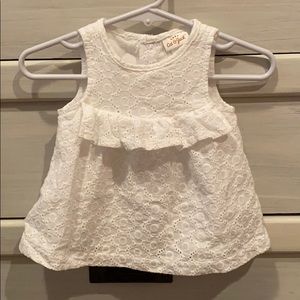 Cat and Jack White Eyelet Dress